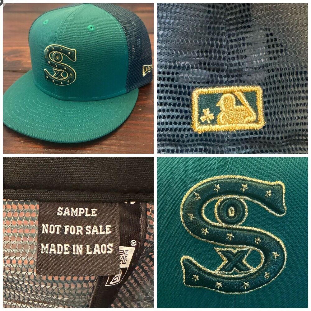 New Era Sample Chicago White Sox St. Patricks Day 5950 Mesh Fitted Hat